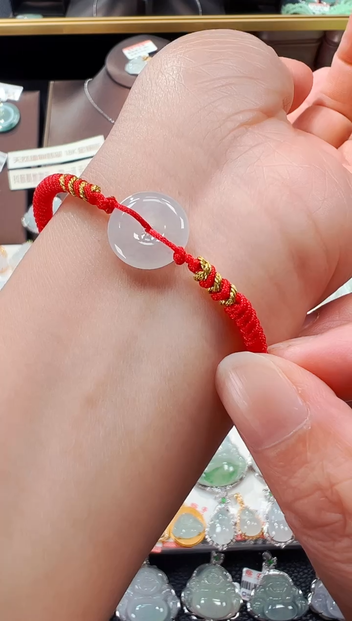【闪购商品】翡翠手绳未镶嵌平安扣手绳