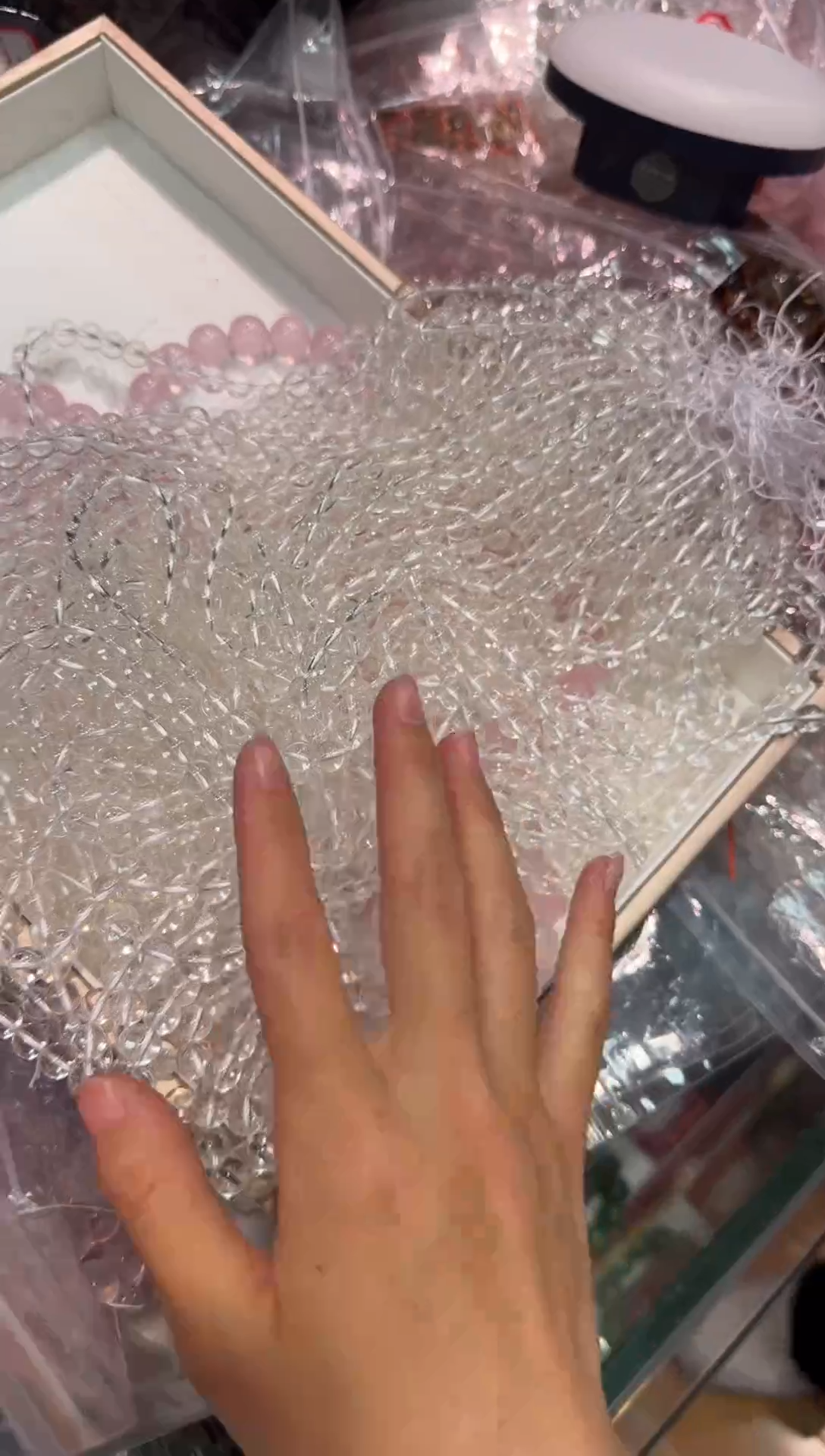 水晶珠宝半成品未镶嵌8m白水晶半成品多样发一MM10001
