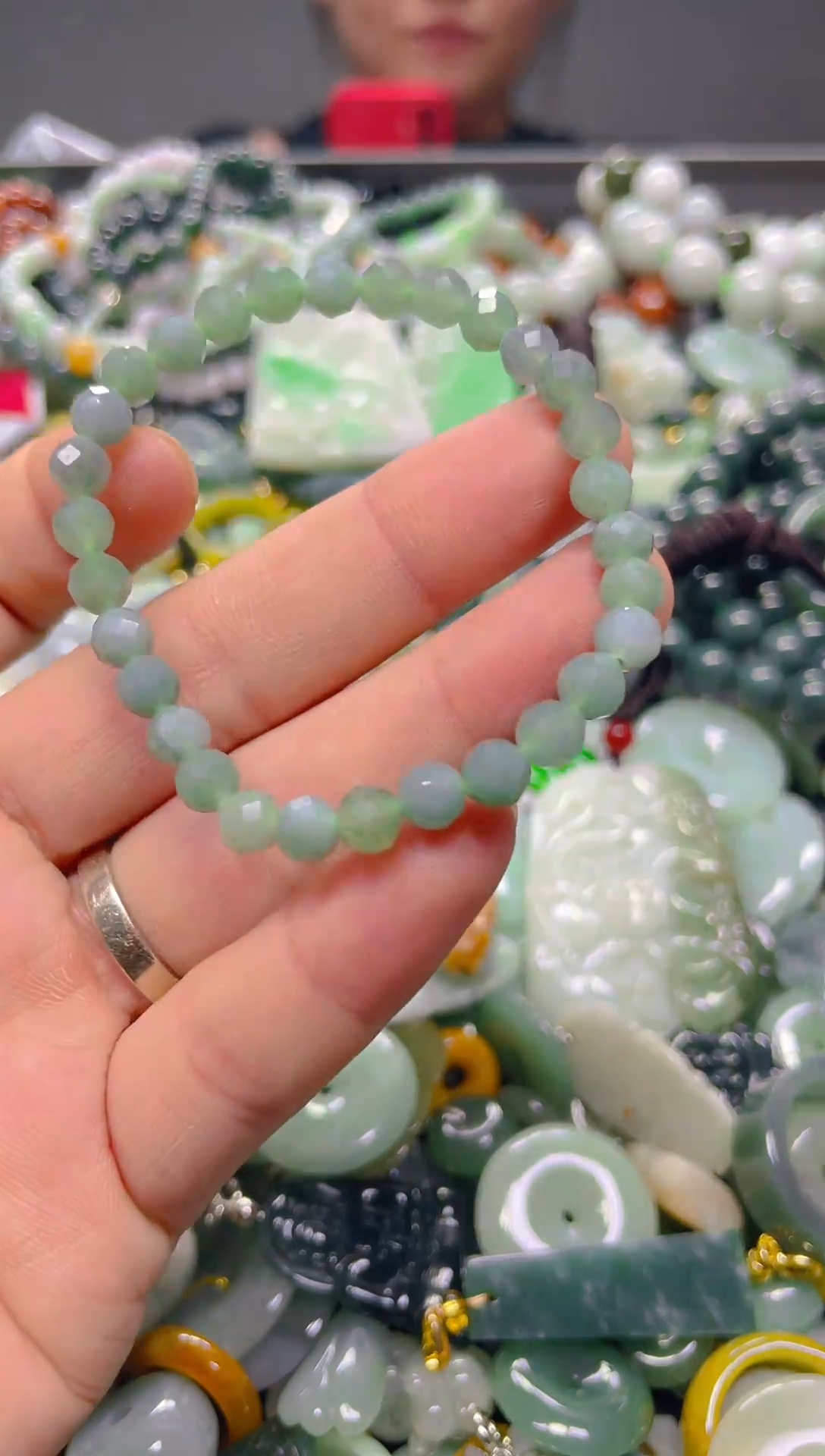 翡翠未镶嵌颈饰5mm/X/翡翠A货,1件也是批发价