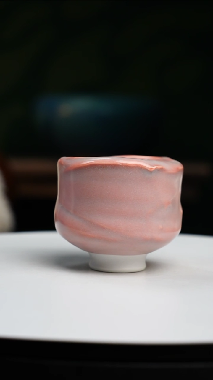 【闪购商品】吴远中未名窑蒙涛粉釉志野杯