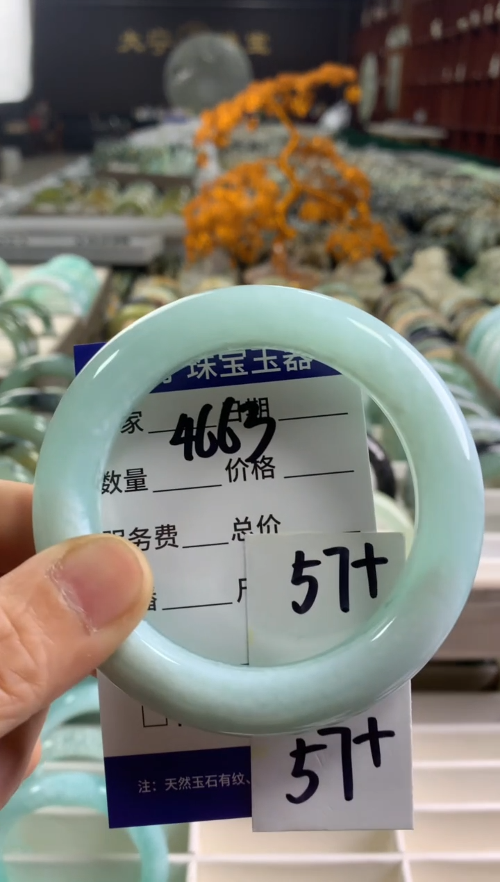 蛇纹石玉未镶嵌手镯4663