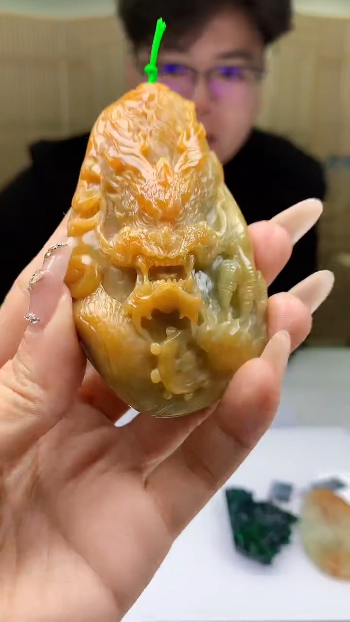 【闪购商品】定制翡翠未镶嵌4688ty-毛货挂件赠珠链157
