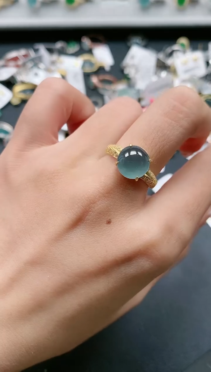 【闪购商品】翡翠戒指银S925镶嵌1111111