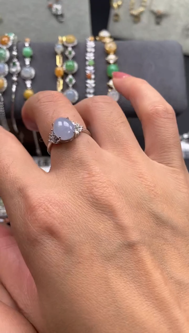 【闪购商品】翡翠戒指银S925镶嵌333333333333