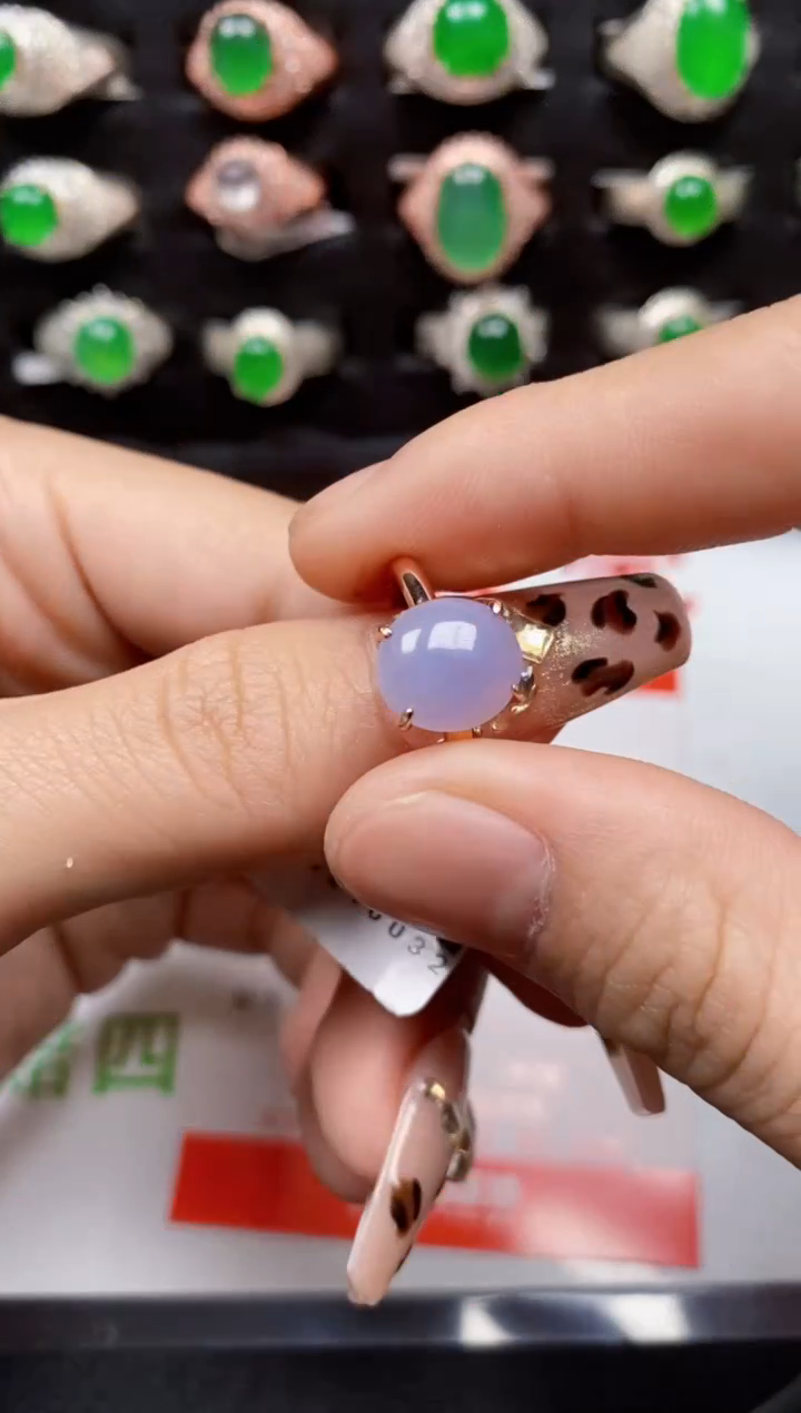 【闪购商品】翡翠戒指银S925镶嵌3604