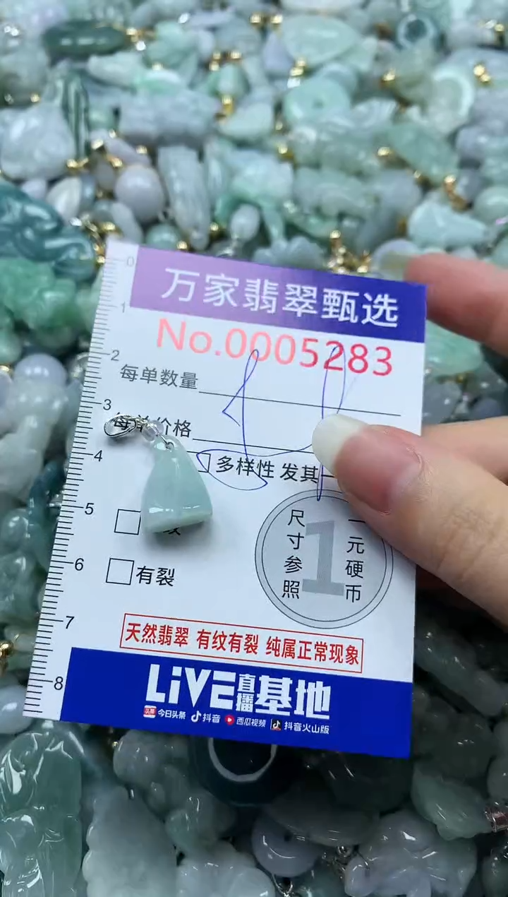 吊坠(不含链)未镶嵌翡翠5283