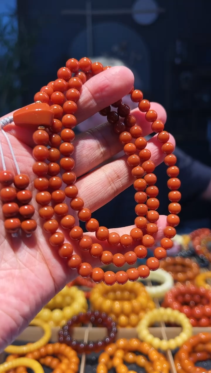 手链未镶嵌南红玛瑙7+108多圈
