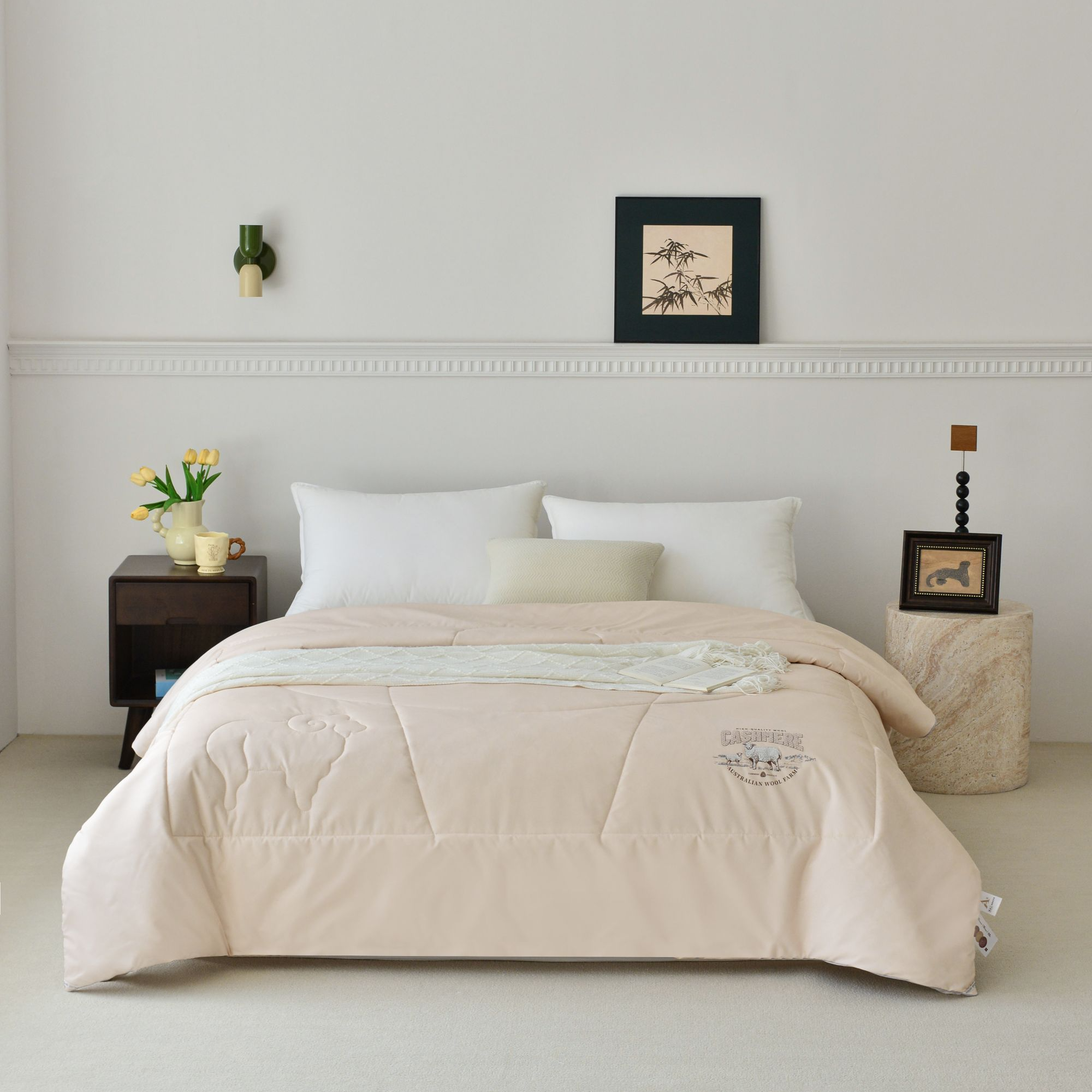 2025新款亲肤加厚100%澳洲羊毛被W