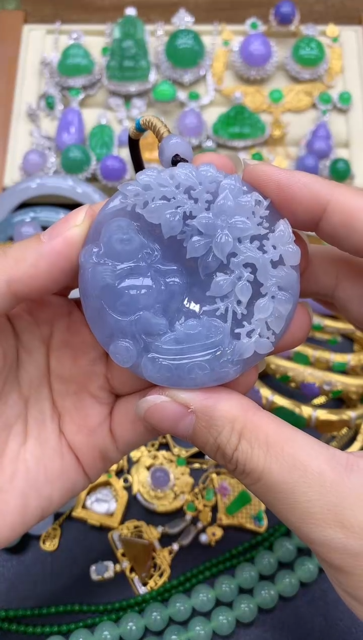 翡翠未镶嵌颈饰418-中国好珍宝