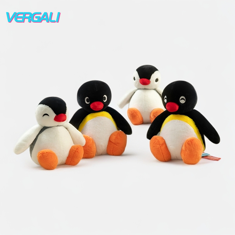 正版Pingu可爱企鹅家族毛绒玩偶企鹅公仔玩具挂饰礼物生日礼物