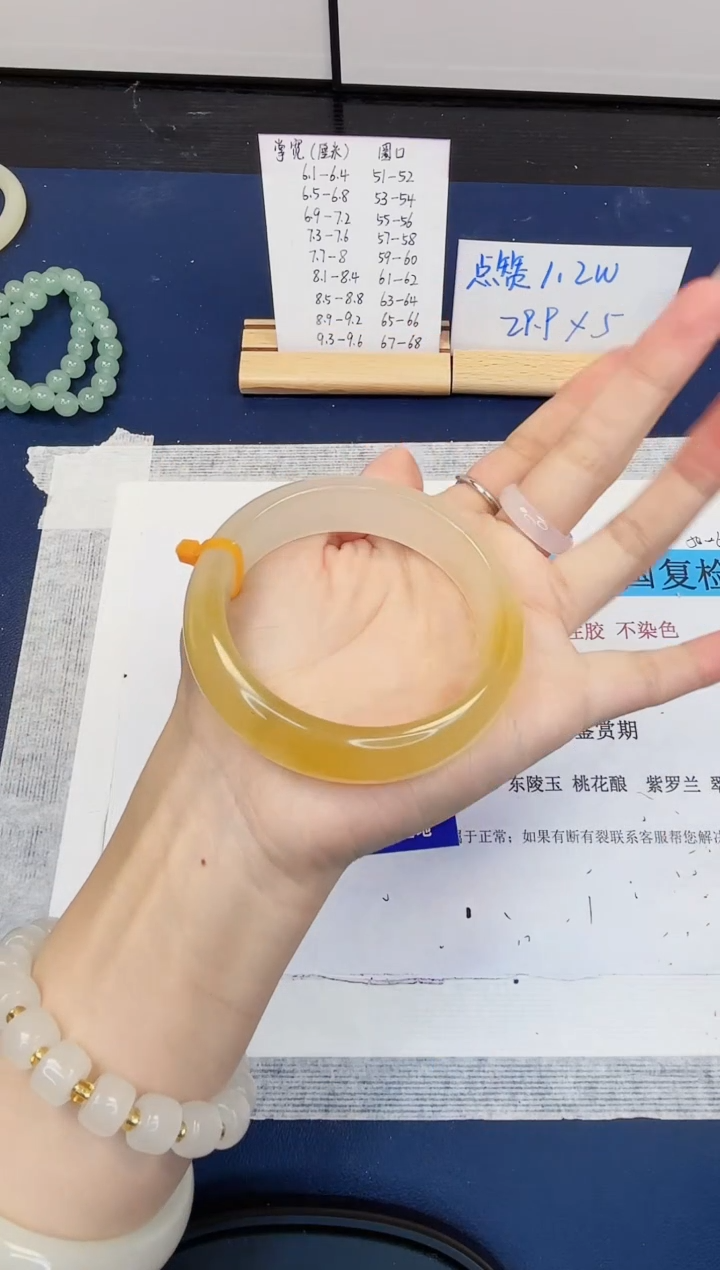 【闪购商品】石英质玉手镯未镶嵌197-财气镯-圈口57