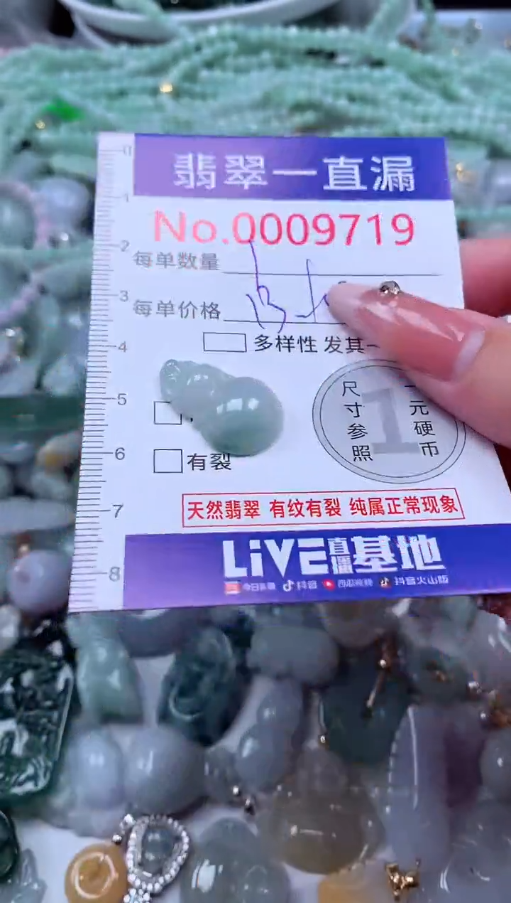 翡翠未镶嵌吊坠(不含链)9719