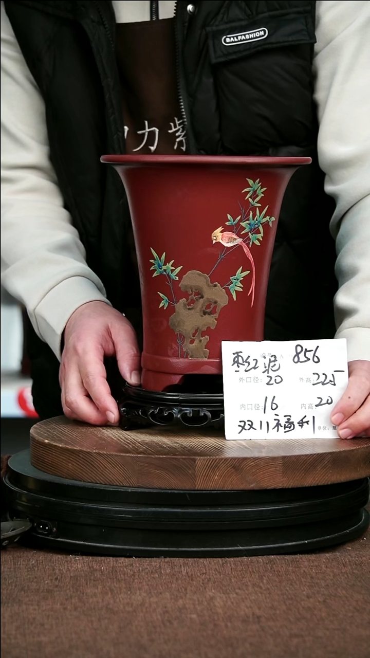 紫砂花盆花卉园艺856+S