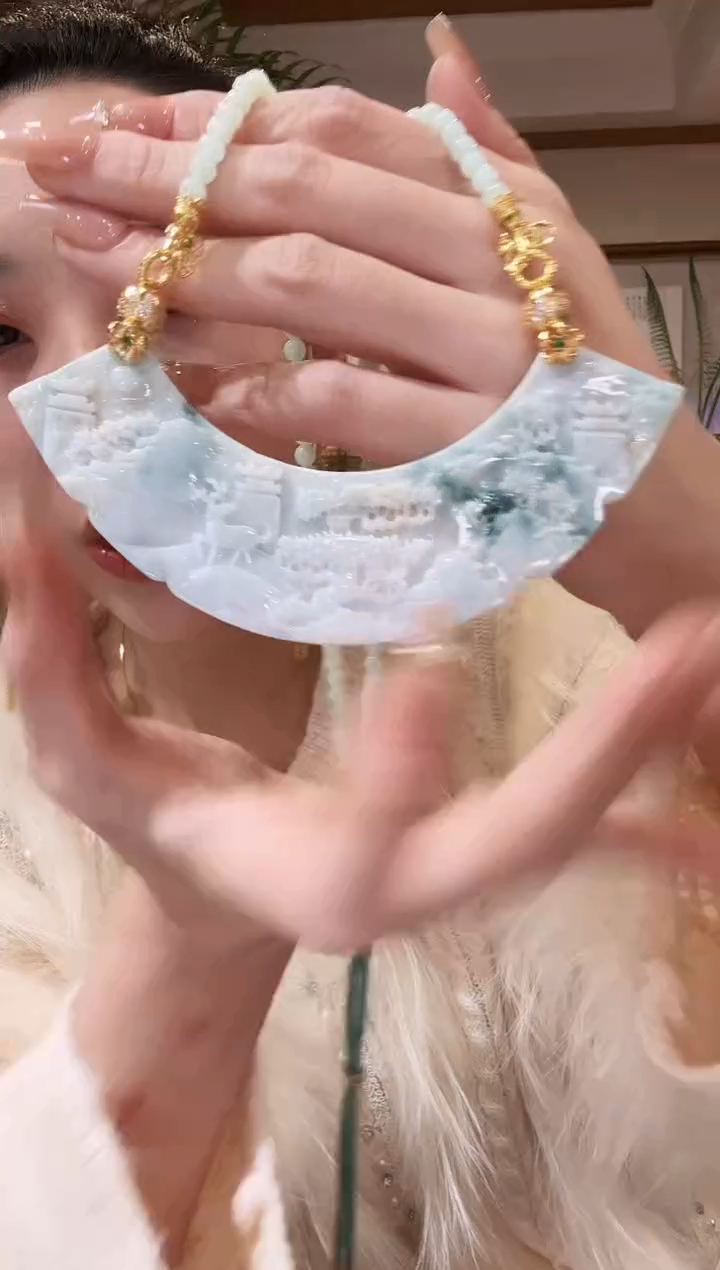 【闪购商品】翡翠颈饰未镶嵌国风