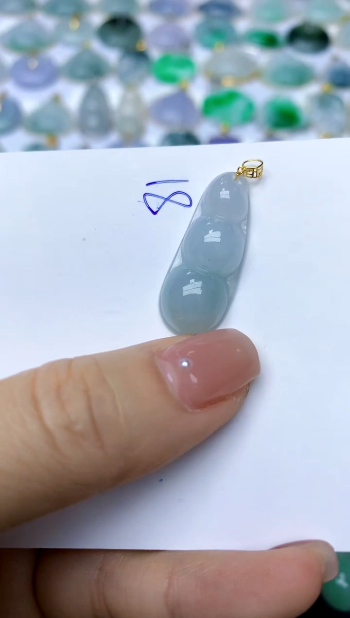 【闪购商品】翡翠颈饰18K金镶嵌81天然A货翡翠