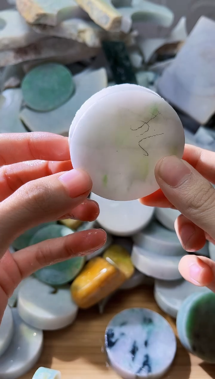 裸石翡翠翡翠a货正品玉石古陈052