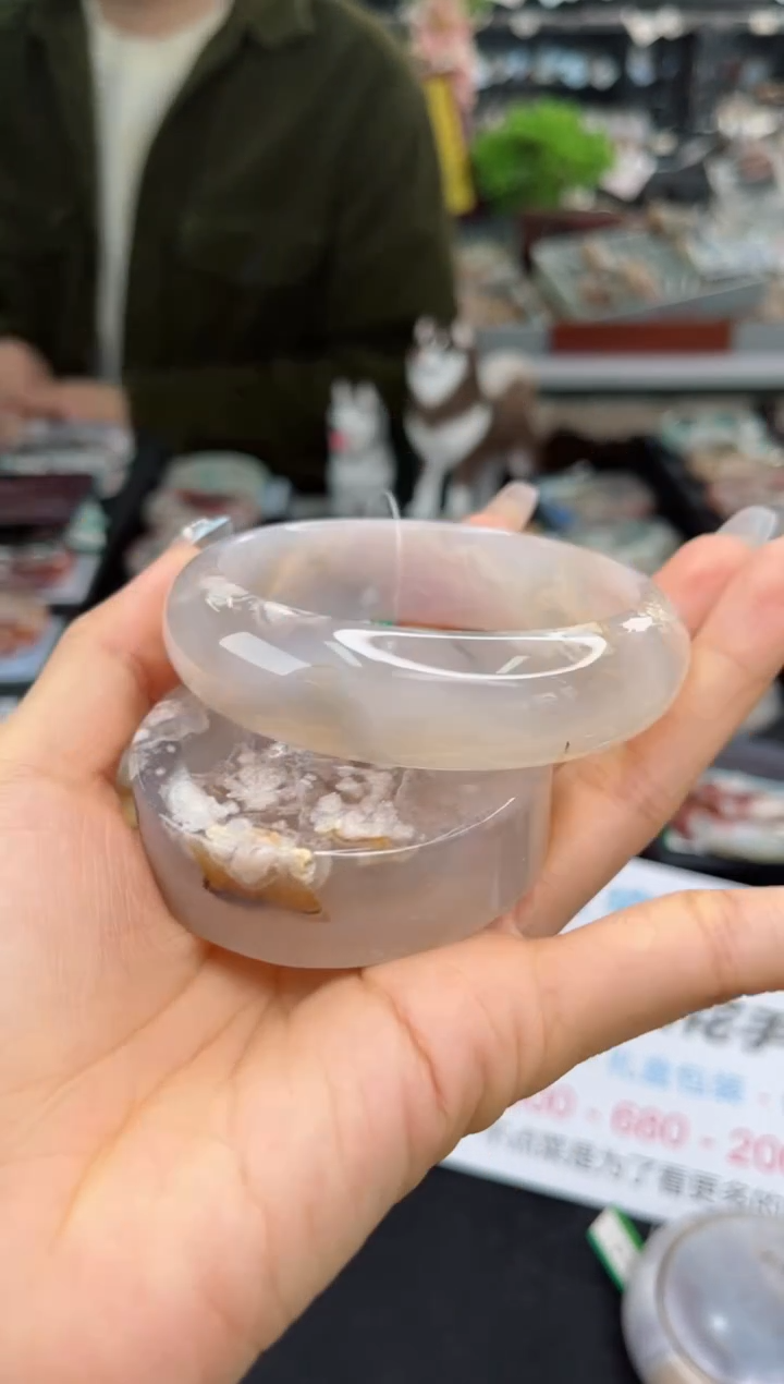 【闪购商品】石英质玉手镯未镶嵌61圈口（赠品镯心）1751768