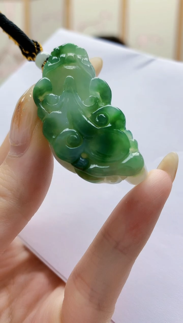 未镶嵌定制翡翠5060jw-毛货挂件14