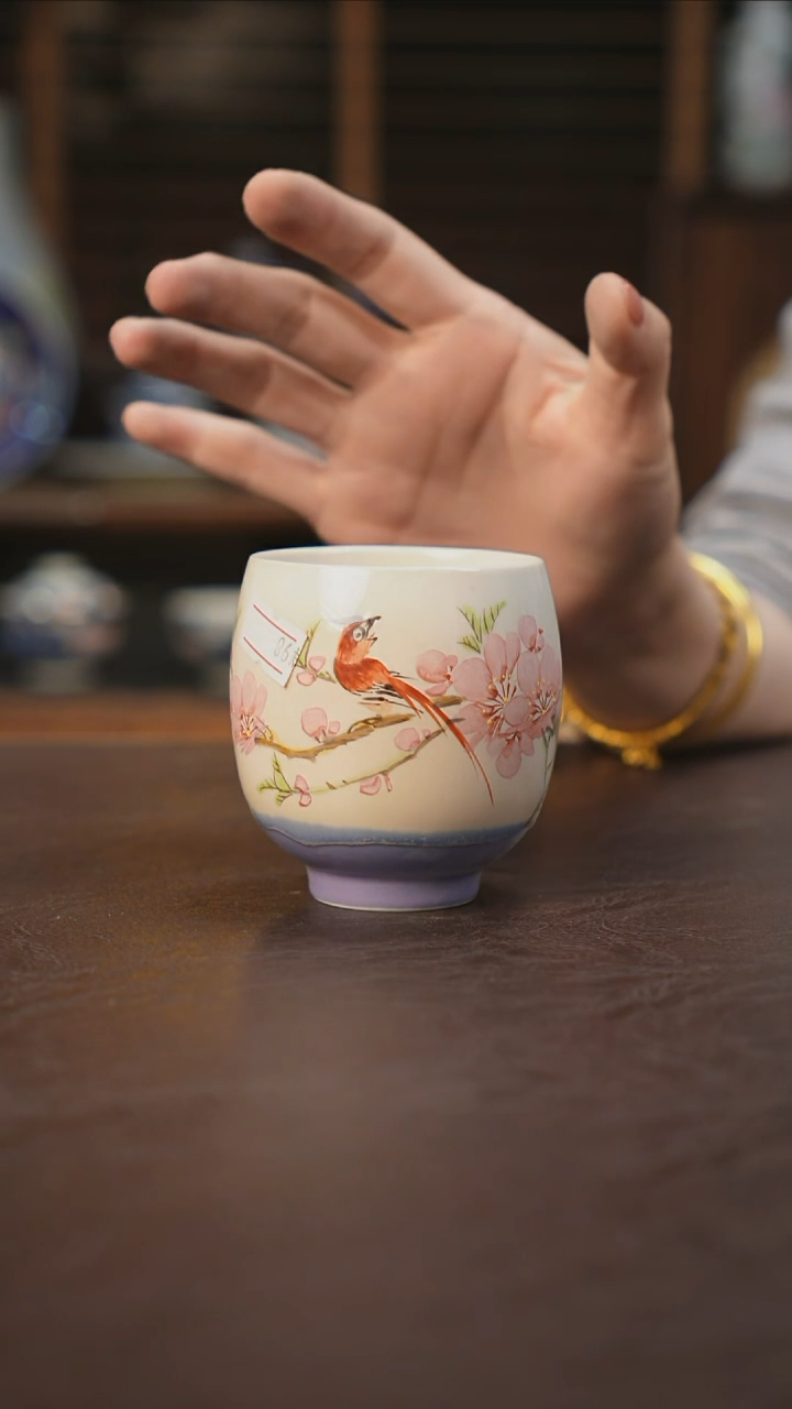 杯景德镇陶瓷杯碗柴烧多人