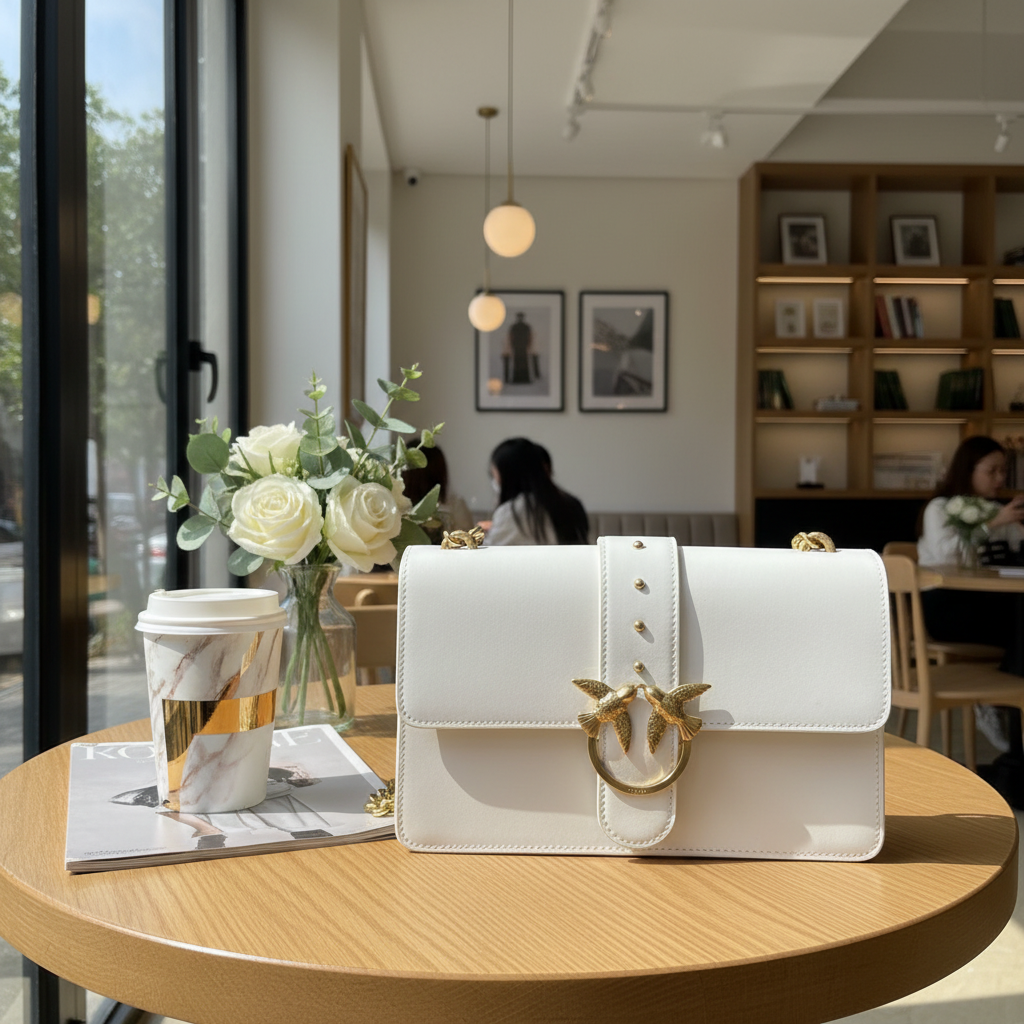 95新 Marc Jacobs/莫杰  Pinko白色燕子包 1841 5415