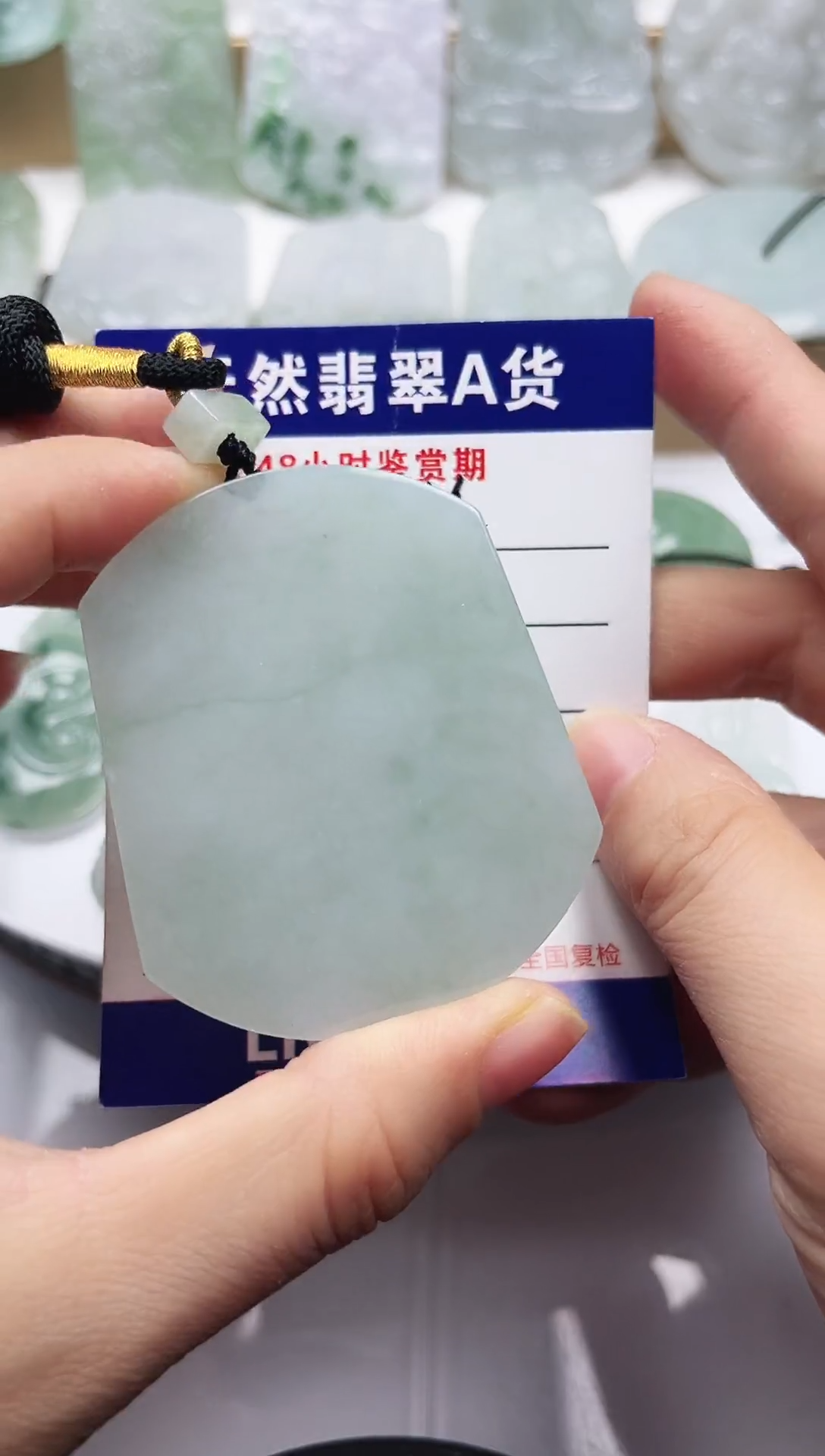 颈饰未镶嵌翡翠     