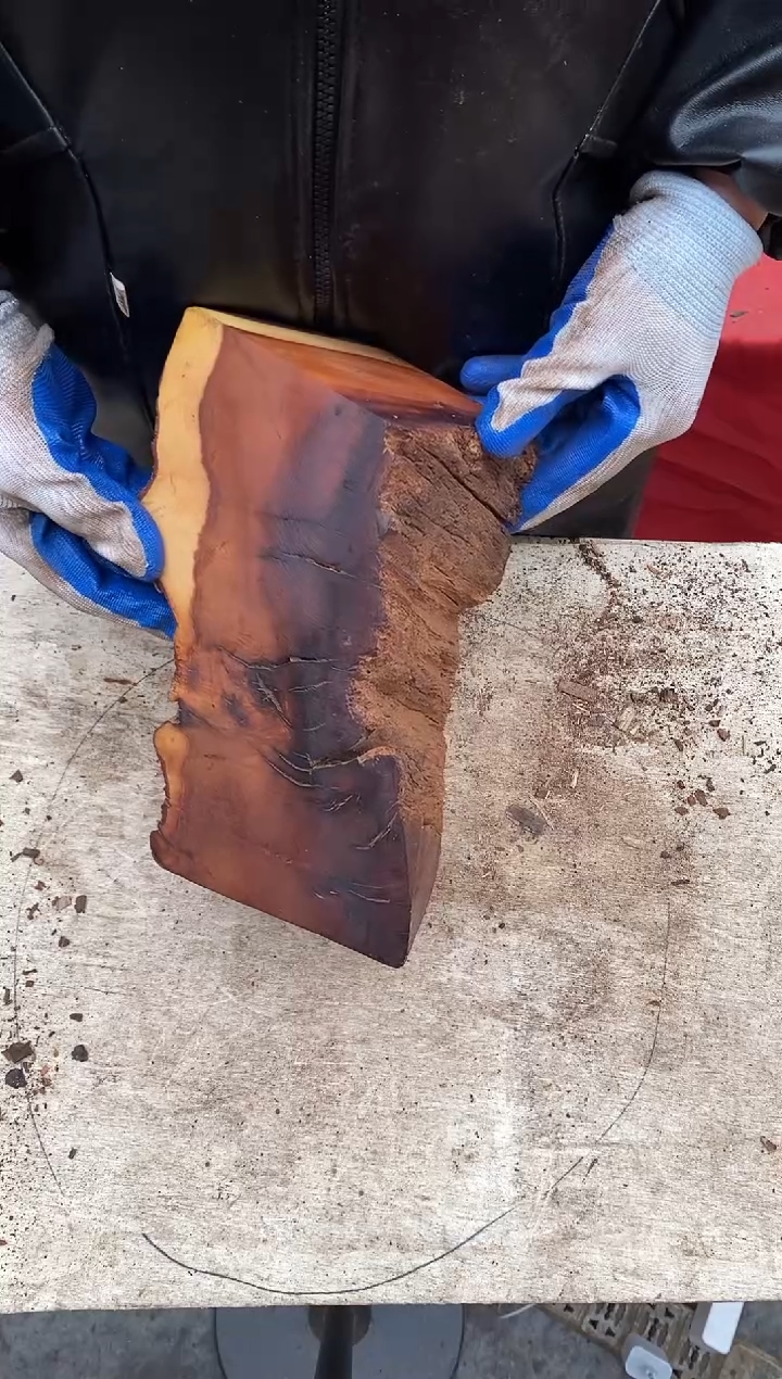 枣木【38】号原木段，尺寸随型