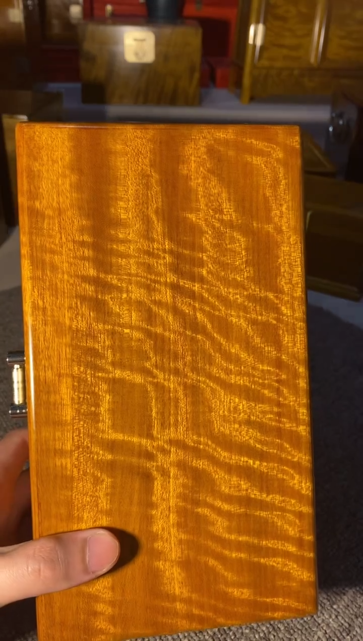 【闪购商品】金丝楠木艺金丝楠首饰盒F1