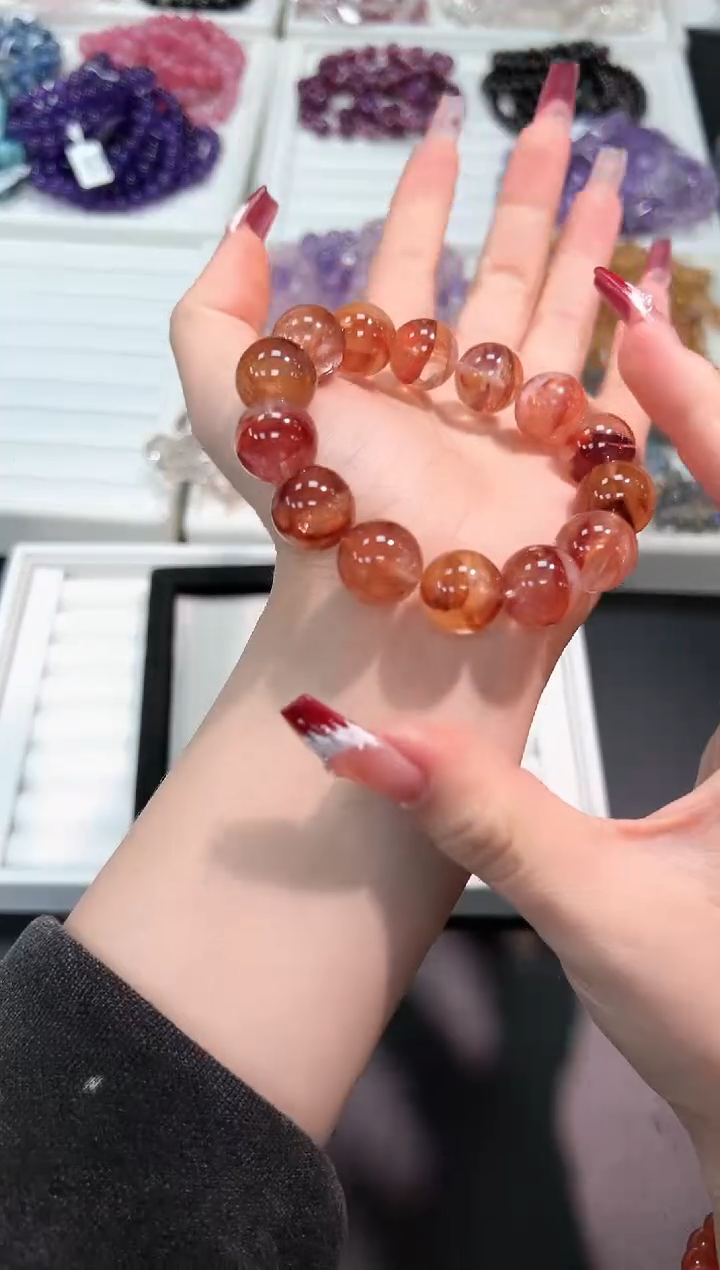 【闪购商品】水晶手串未镶嵌73g多样性发其一/1条14mm默认微瑕