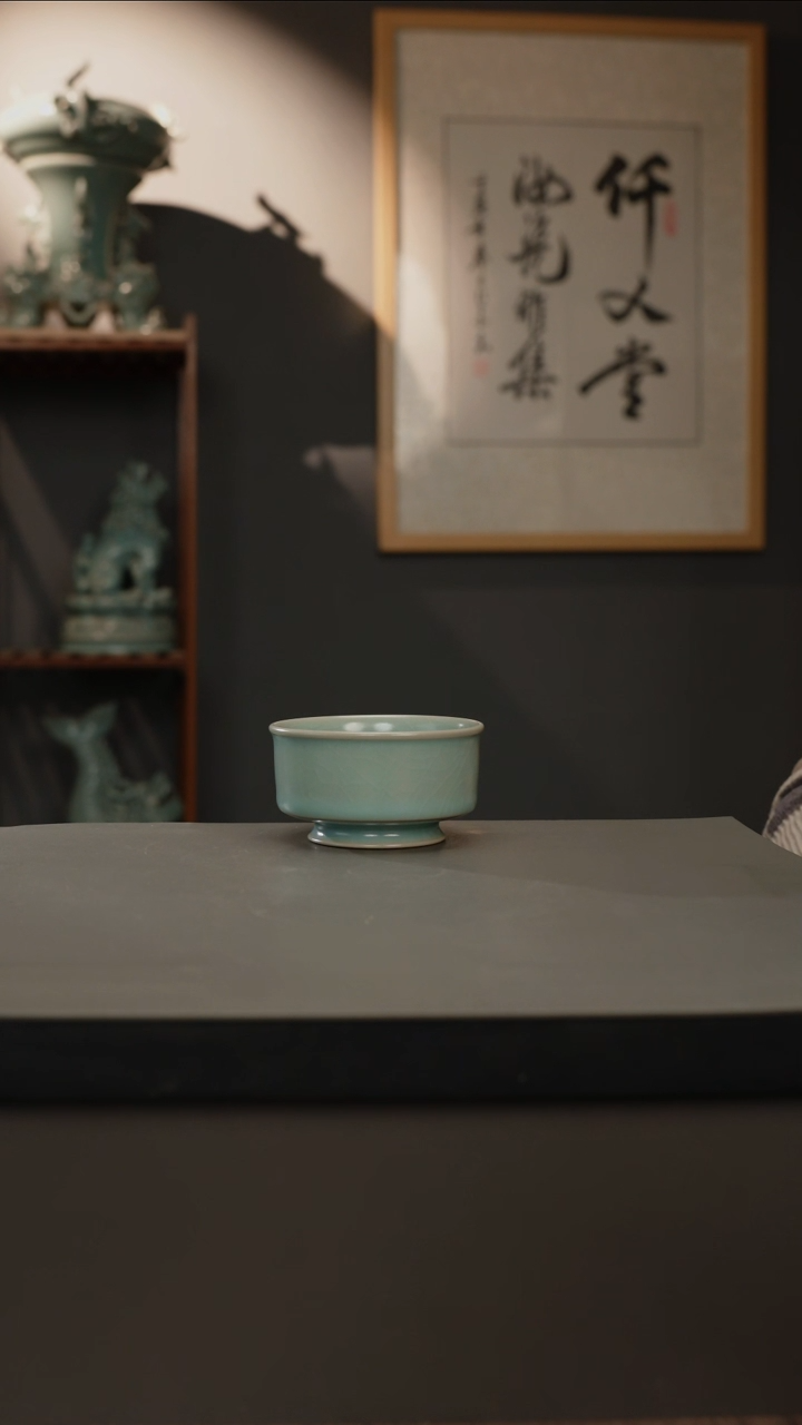 【闪购商品】杯仿古釉原矿 圆唇杯