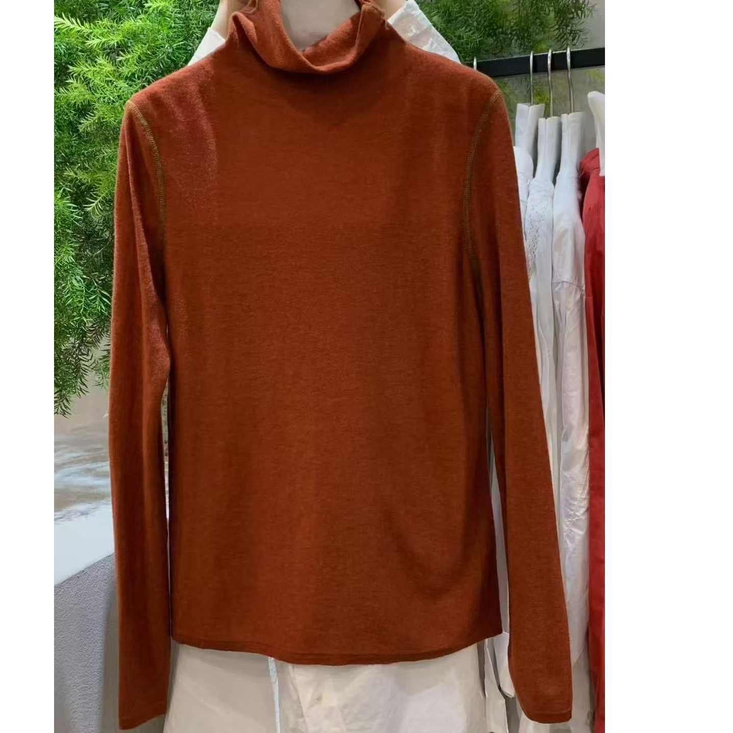 【织厚】绵羊毛高领百搭打底衫