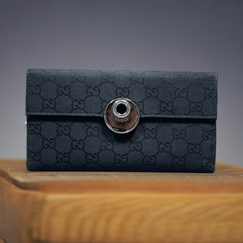 95新 GUCCI/古驰  黑色钱包 1881 3273 