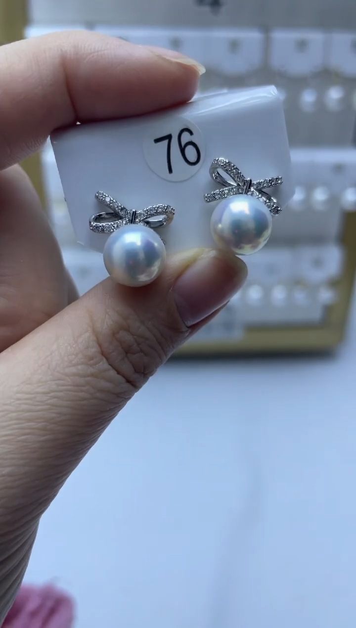 未镶嵌耳饰淡水珍珠76