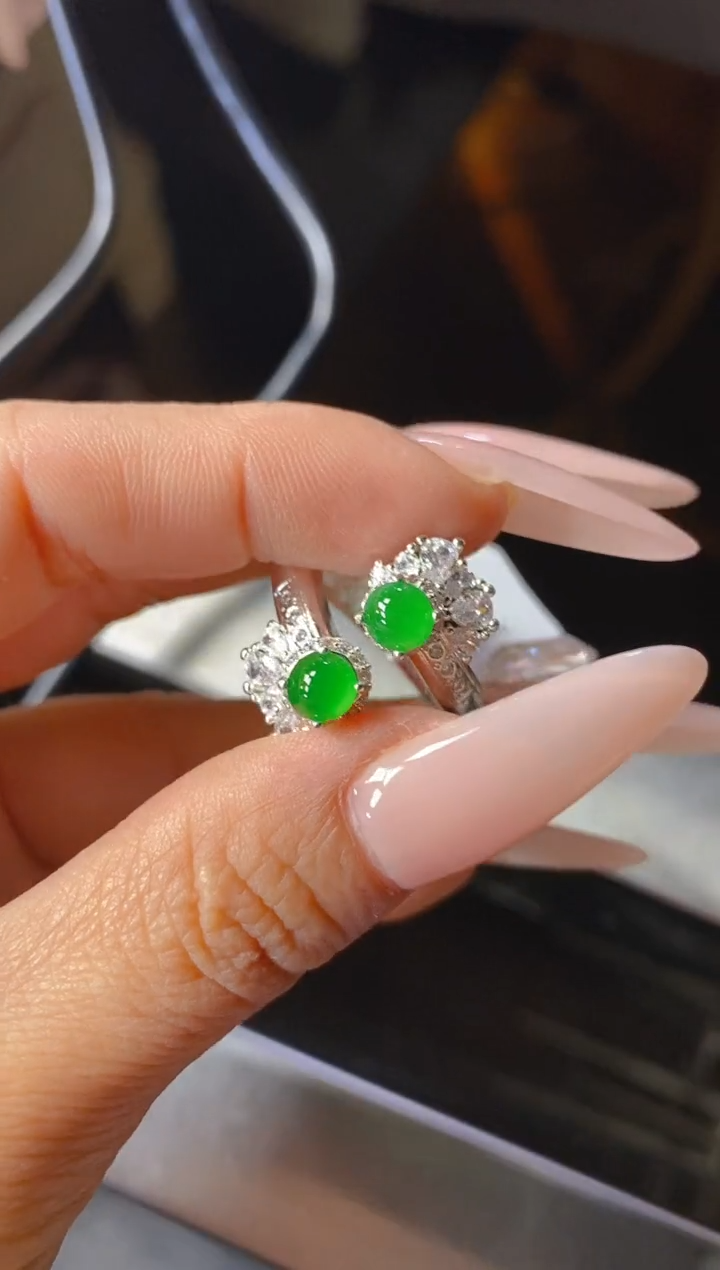 【闪购商品】定制翡翠未镶嵌天然翡翠蛋面64