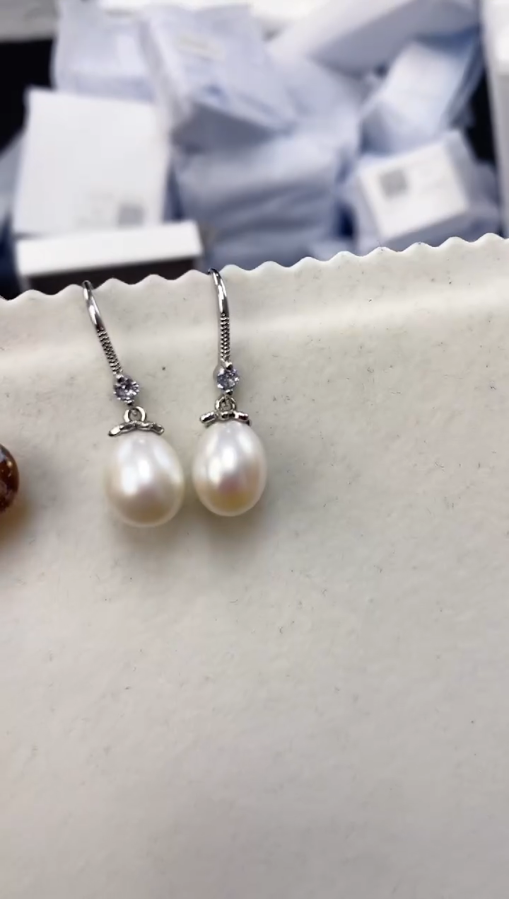 未镶嵌耳饰淡水珍珠ed1048