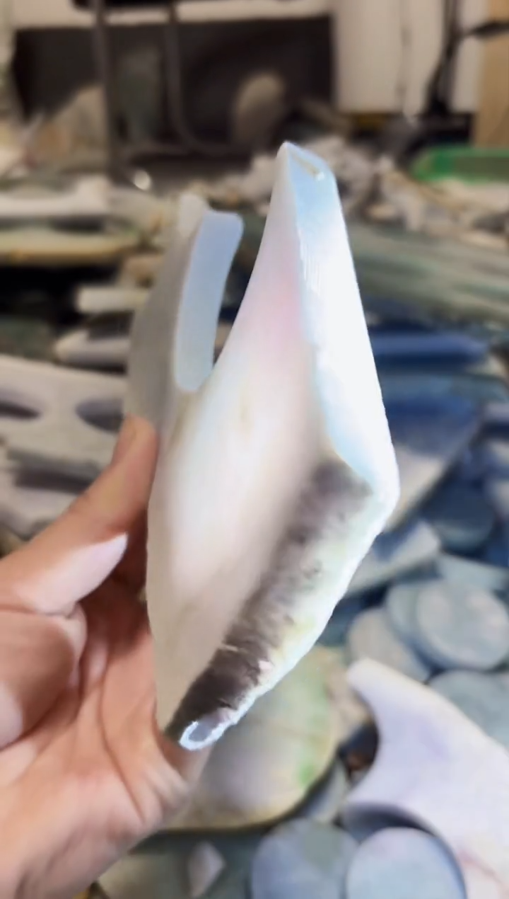 【闪购商品】翡翠颈饰未镶嵌A货白文1336