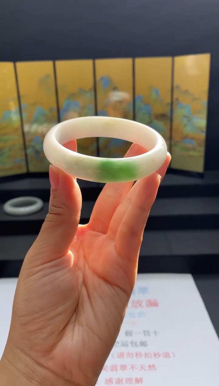 未镶嵌手镯翡翠02#天然缅甸A货翡翠手镯58-60圈口
