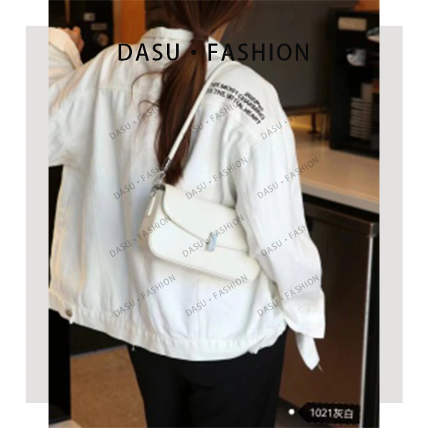 【苏总专属】SLBL-1021-灰白女士时尚潮流气质小众腋下包斜挎包