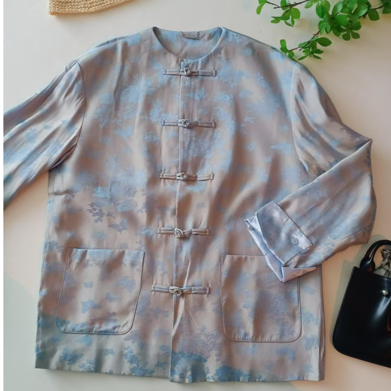 媛媛家10109百搭时尚国风款外套春款长袖中国风