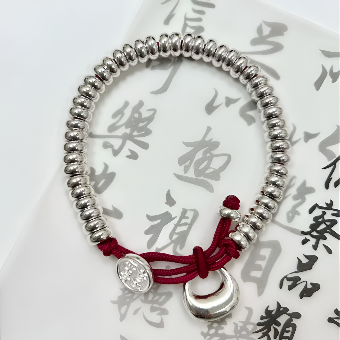足银布艺手链 【A07】足银999.9手链盘缠手串复古编织时尚百搭简约