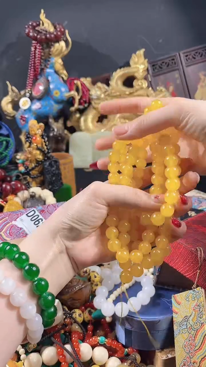 【闪购商品】和田玉颈饰未镶嵌【闪购商品】108黄色和田玉项链50