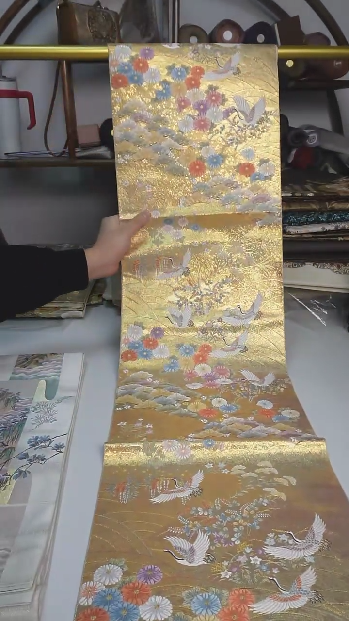 【闪购商品】织绣19西阵织六通仙鹤