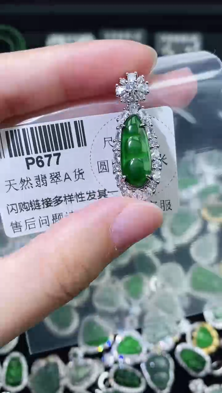 翡翠未镶嵌颈饰精美翡翠-多样性只发一件P677