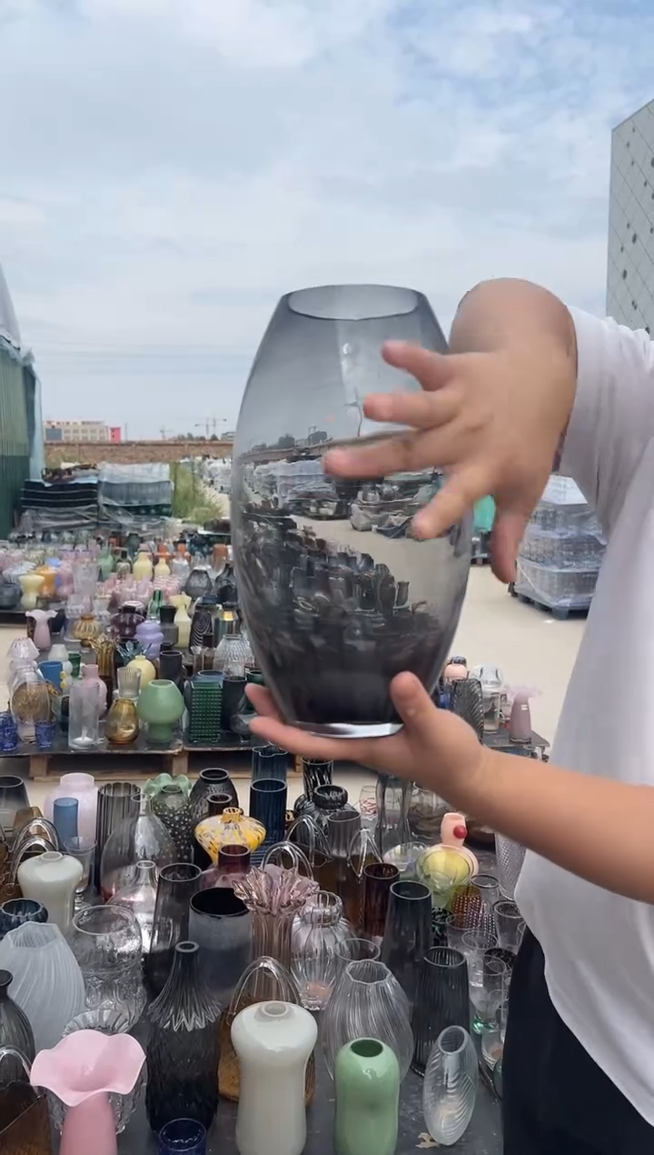 玻璃花瓶用于客厅桌面插花装饰