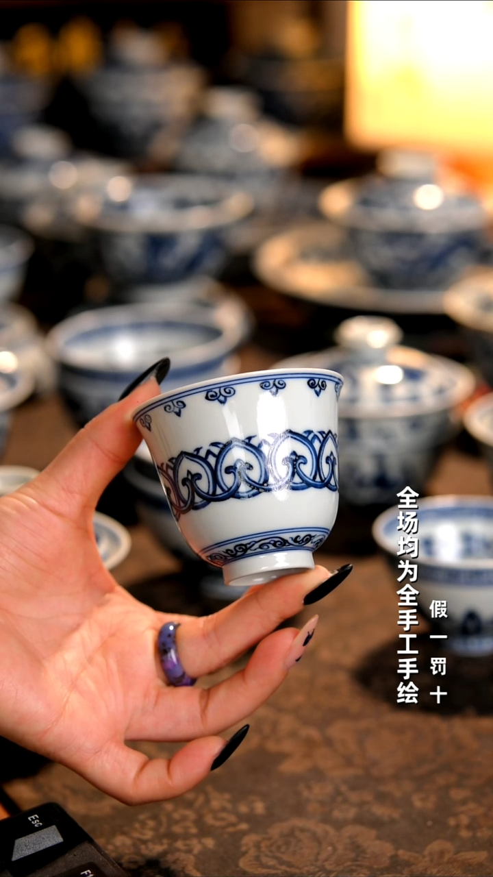 景德镇全手工手绘柴窑茶器福利