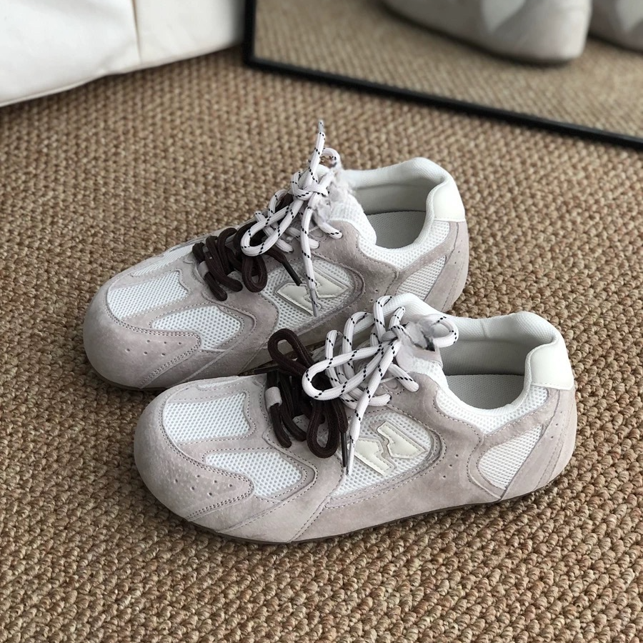 韩系软糯舒适~休闲运动鞋真皮网面透气阿甘鞋6788