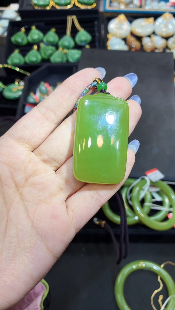 颈饰未镶嵌和田玉50MM多样性发一