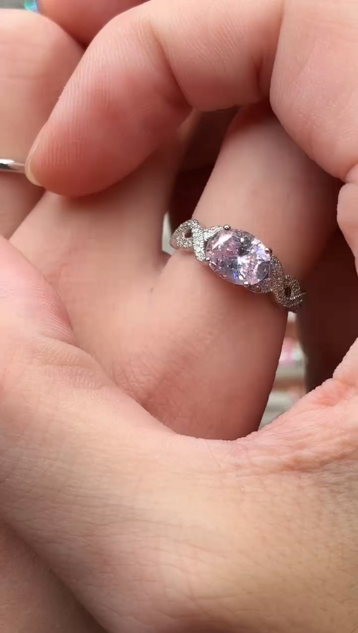 银S925镶嵌戒指绿柱石（摩根石）1588