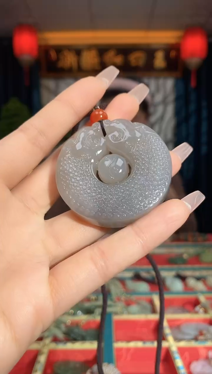 【闪购商品】和田玉颈饰未镶嵌双龙