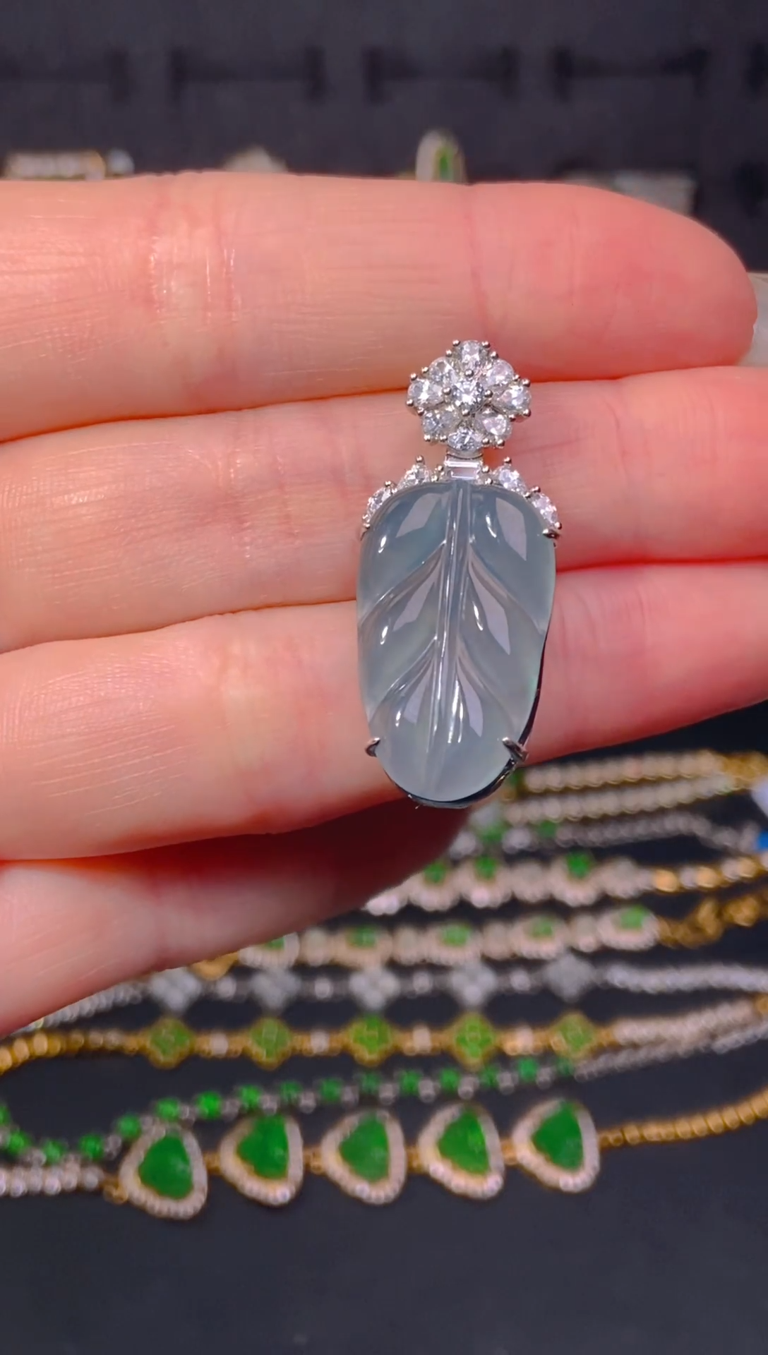 【闪购商品】翡翠颈饰未镶嵌天然翡翠A货59