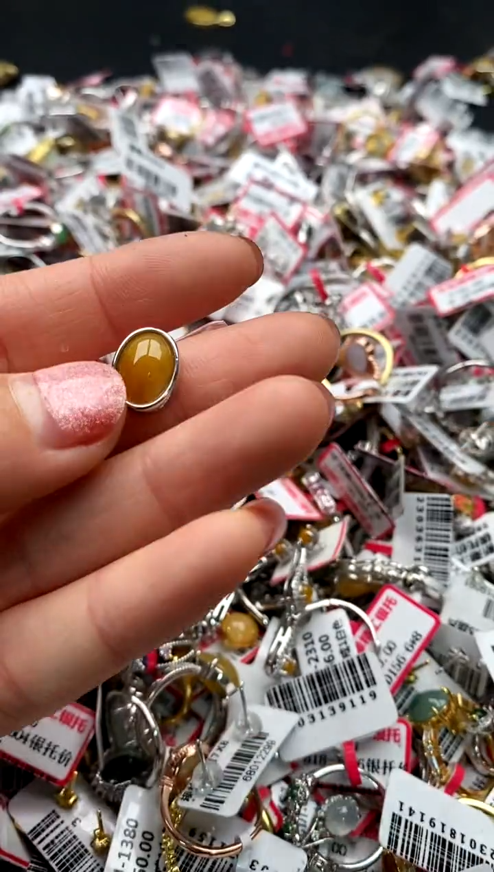 【闪购商品】翡翠戒指银S925镶嵌6666666    4